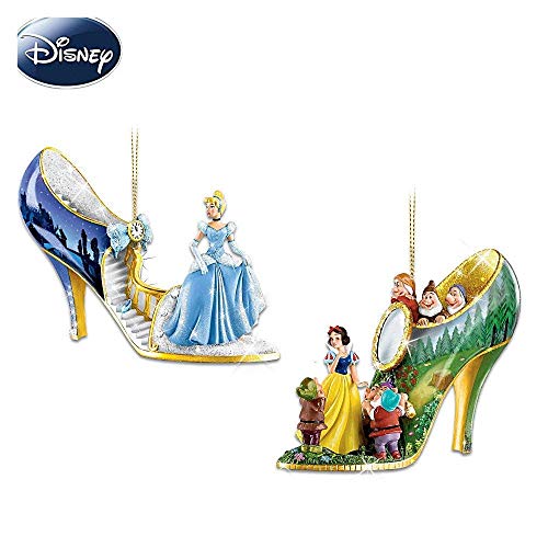 The Disney Once Upon A Slipper Shoe Ornament Collection