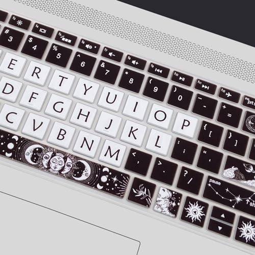 Protector para teclado HP 15.6'' Sun and Moon silicona miniatura 6