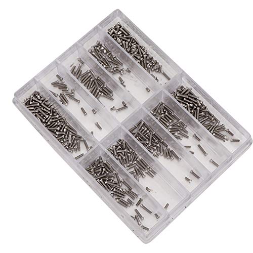 Pwshymi 1,6-6,0mm Vis Cross¨¦ en Acier Inoxydable Pour Botier Arri¨¨re de MontrE Bracelet Self Drilling, Self Countersinking, Ultra Sharp Quick Grab Point