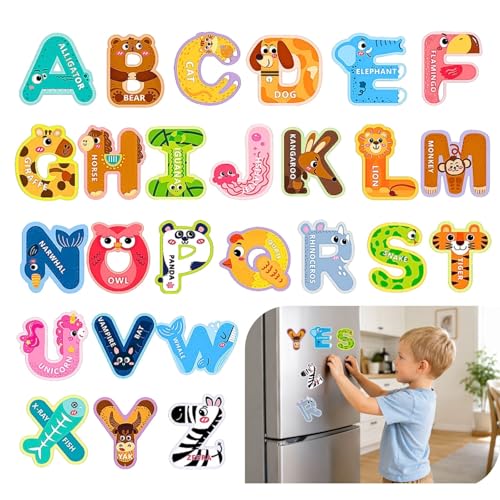 Alphabet Magnets ABC Magnets for Fridge Kids Magnetic Alphabet Letters - image 1