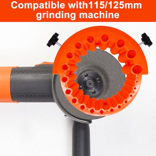 SWZHAI Drill Bit Sharpener for Grinder, 2025 Upgrade Drills Sharpeners, Compatible with 115/125 mm Grinders, Angle Grinder Drill Bit Sharpener for 2 to 13 mm Drills Bits