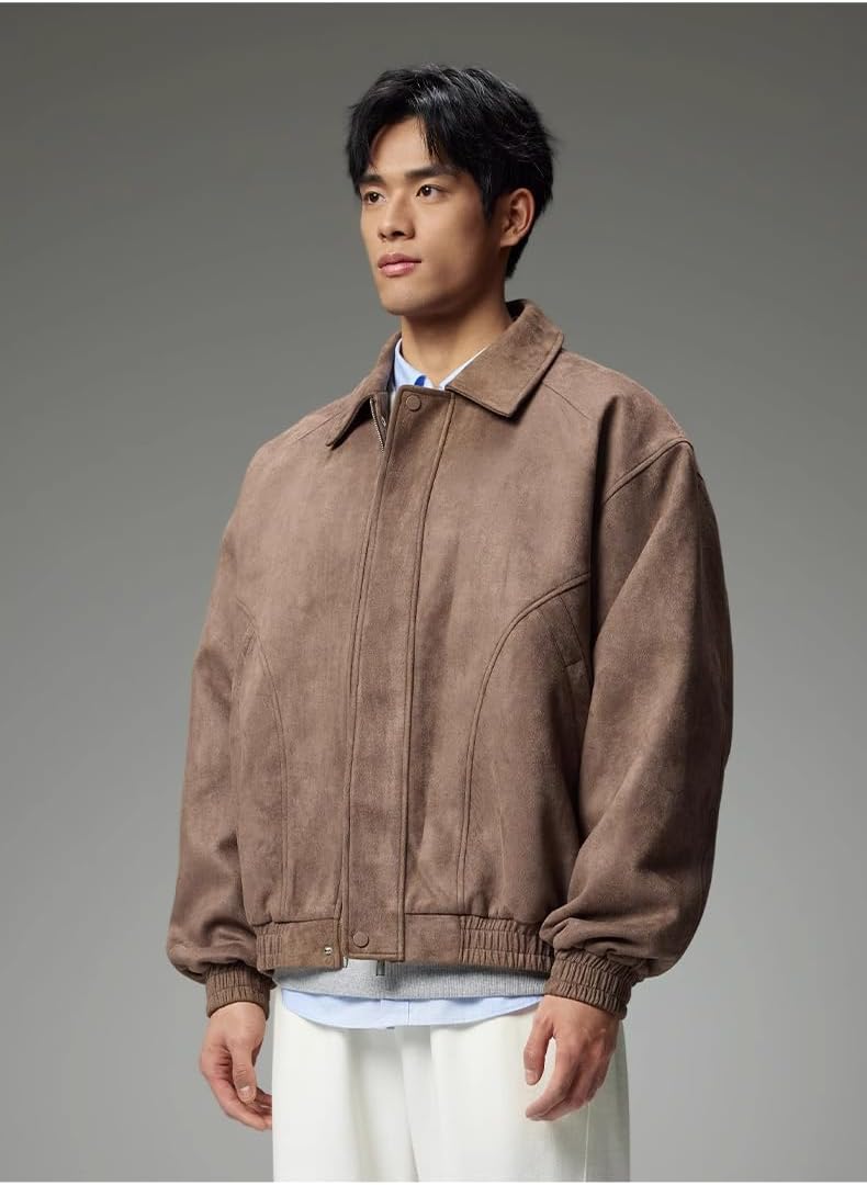 GUOYUXIAO Men's Jacket Male's Spring Casual Lined Coat