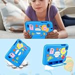 2026 Tablet Niños 7 Pulgadas Android, 7GB RAM+64GB ROM(TF 1TB), WiFi6, BT5.0, 8-Core, Batería 3500mAh, Control Parental, Dual Cámara, Certificación GMS, Tabletas Para Niños Con Funda EVA – Azul