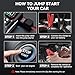 Portable Car Jump Starter with Air Compressor, ACEZUK 150PSI 8000A Jump Starter (All Gas/10.0L Diesel), 12V Battery Jump Box Car Battery Jumper Starter with 3.4