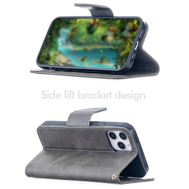 custodia per iPhone 15 Plus, Custodia magnetica in Finto cuoio con funzione stand per iPhone 15