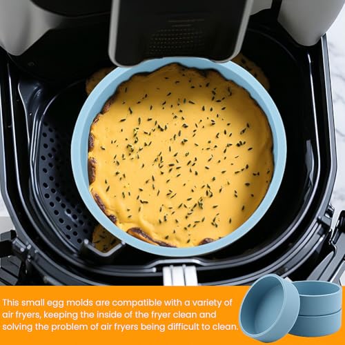 Restynic Air Fryer Egg Mold, 3 Pack Silicone Egg Bite Cups, 6 oz by Restynic - Used condition - Image 3
