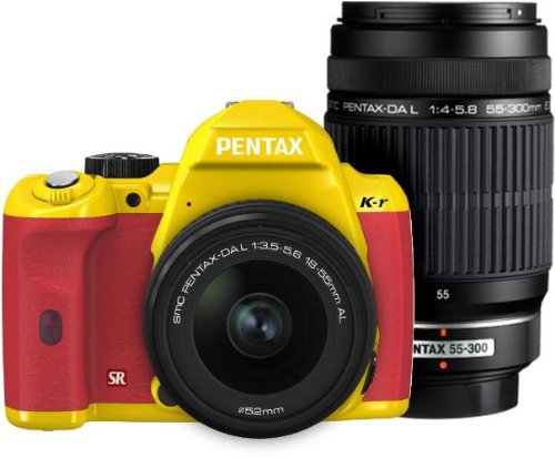 Amazon | PENTAX デジタル一眼レフカメラ K-r Wズームキット イエロー 