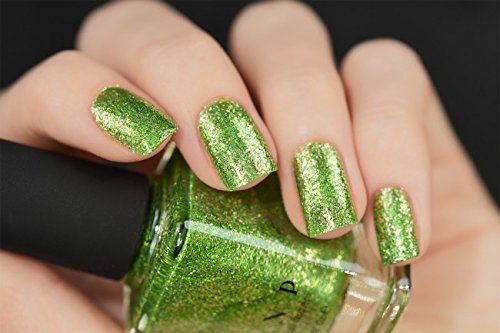 Image of ILNP Limelight - Vivid Lime Green Holographic Nail Polish