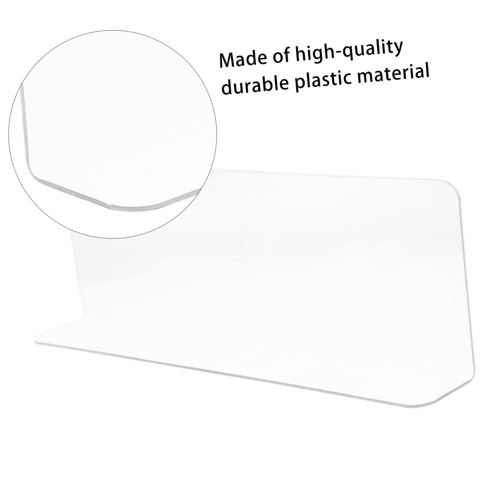 BUGUUYO Shelf Dividers for Stores 10pcs Plastic Snack Goods Separators Simple Design