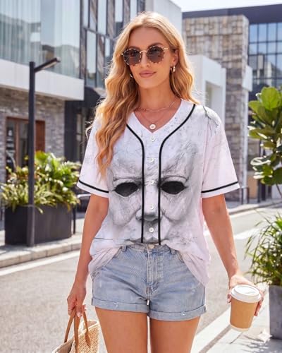 Image of 99TIMORO Fathers Holiday Graphic Baseball Jersey Shirts for Men and Women, Street Wear Funny Short Sleeve Top, Summer