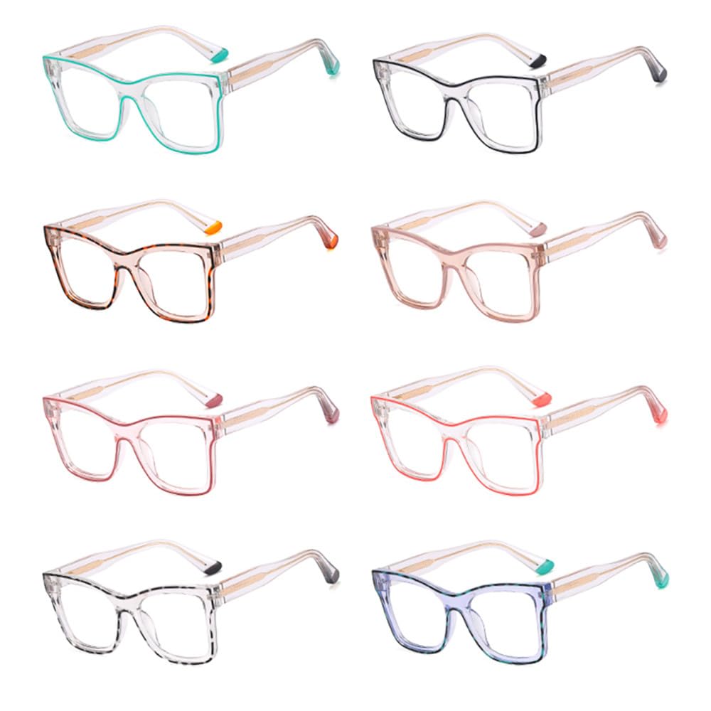 occhiali squadrati donna lenti chiare occhiali montatura donna acetato rosa trasparente