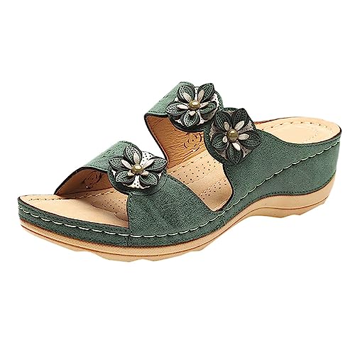 Chanclas Mujer,Chanclas de Tejido Paja transpirables e informales Plataforma Slippers interior y exterior zapatillas casa goma Para el Hogar la Ducha