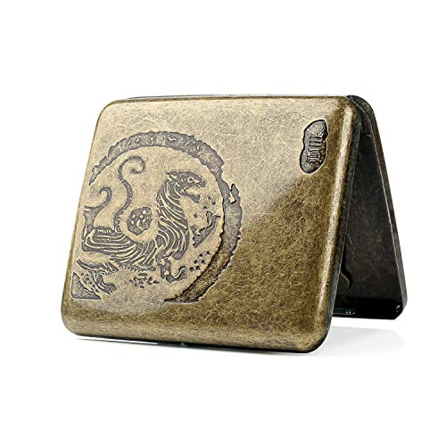 Preisvergleich Produktbild Hongyantech Zigarettenbox, Zigarettenetui Metall Zigarettenschachtel für 20 Zigaretten, Halter Zigarettenschachtel zigarettenhülle zigarettendose Geschenke Y5