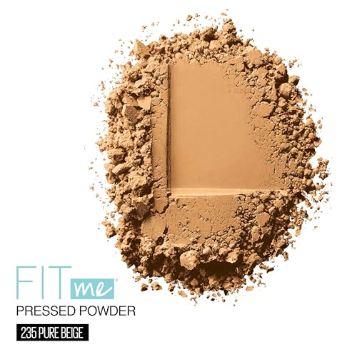 Image of Maybelline Fit Me Matte + Poreless Pressed Face Powder Makeup & Setting Powder, Pure Beige, 1 Count