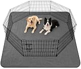 Baodan 2er Welpenunterlagen Waschbar, 168 x 122cm PIPI Matten für Hunde, Schnell Absorbierend Haustier Hygieneunterlage, Wiederverwendbar Trainingsunterlagen für Welpen, Alte, oder inkontinente Hunde