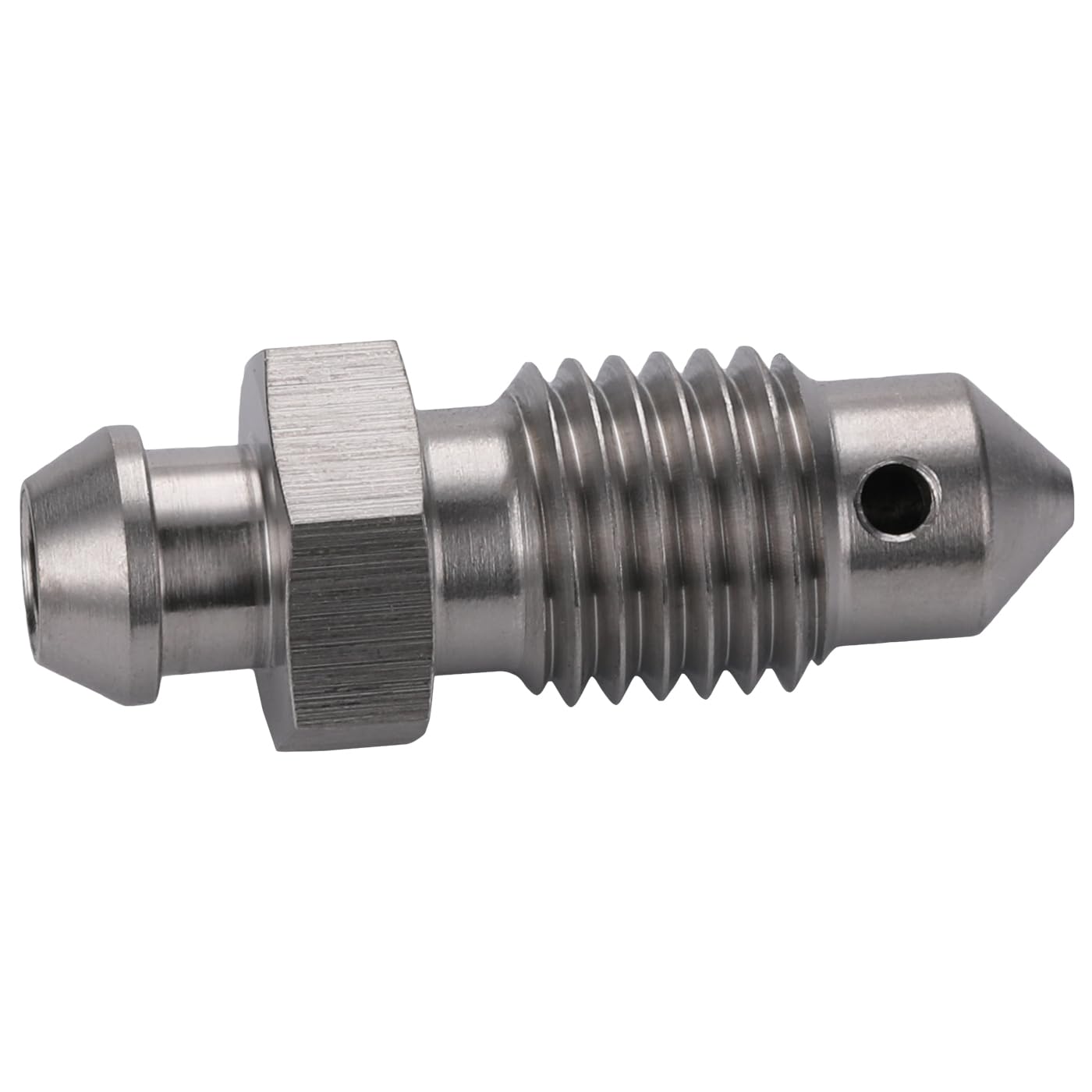 M10x1.0 Metric Stainless Steel Brake Caliper Bleeder Screw Nipple Fitting Adapter