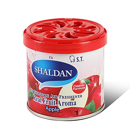 Image of Auto Dynasty My Shaldan Japanese Room /Car Limonene Gel Natural Air Freshener Cans, Apple Scent, 80g