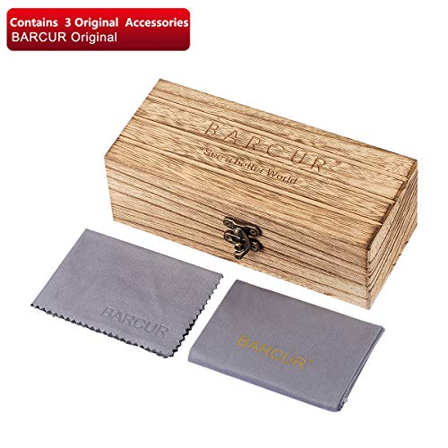 Bamboo Sunglasses Polarized Women Multi Color Bamboo Round Sunglasses with Wooden Case3