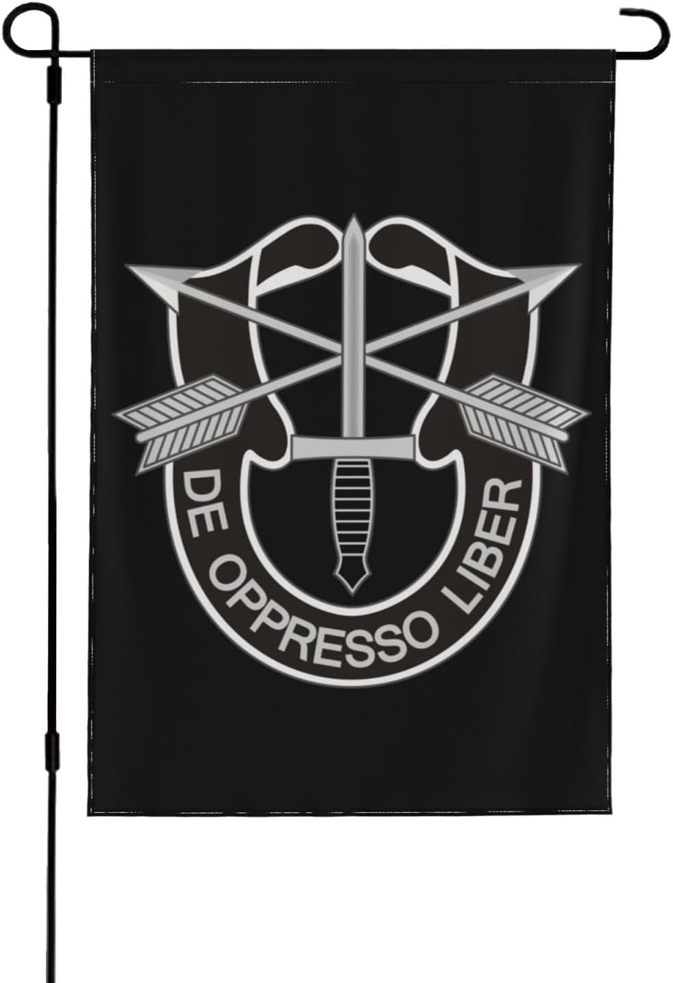 GAOJIanFEFEa De Oppresso Liber Garden Flag 12x18 Inch Double Sided Small Flags for Outside Yard Outdoor Decor Wall Banner
