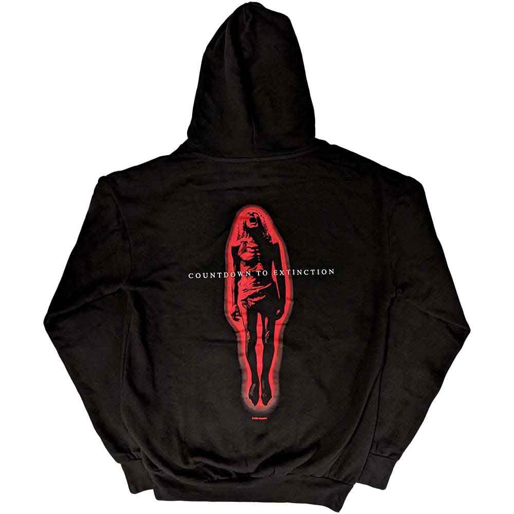 Megadeth Hoodie Countdown to Extinction Band Logo Official Unisex Black Pullover XXL