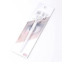 Vista 7 de Peine de pestañas MSQ Separador de pestañas aplicador de máscara definidor de pestañas con cubierta de peine diseño de arco brochas cosméticas Blanco