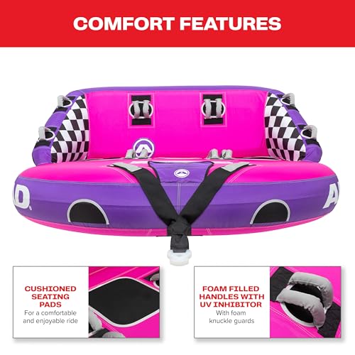 image for Airhead Super Mable Towable Tube, 1-3 Rider Towable Tube for Boating a