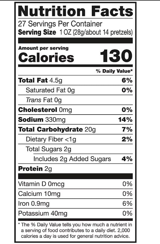 Snack Factory Pretzel Crisps Bites Honey Mustard 27 Ounces (Pack of 2)