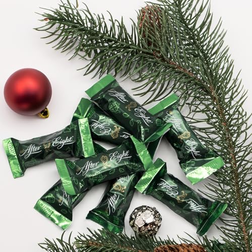 Adventskalender 2025 mit Schokoladenfiguren mit Minzfüllung, London-Design, Winter Pralinés, Pralinen glutenfrei aus dunkler Schokolade, Weihnachtskalender für Minz-Liebhaber, 1er Pack (1 x 196g)