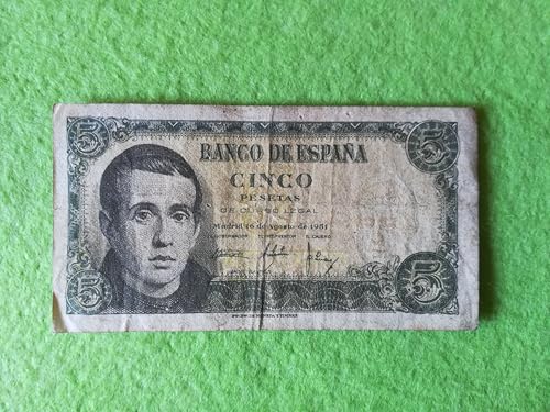 Genérico Billete Antiguo 5 pesetas Jaime Balmes 1951 Banco de España
