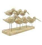 Les Mouettes - Adorno de madera blanqueada