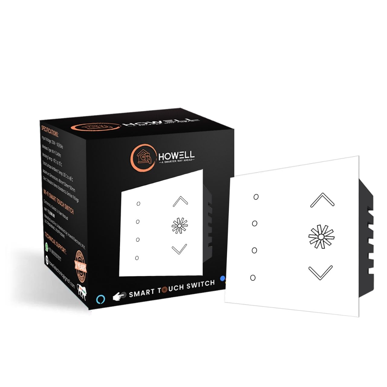 HOWELL Smart Dimmer Switch, Smart Dual Dimmer Dual Switch WiFi Smart Light Switch with 2 Year Warranty Compatible with Alexa and Google Home, Add Shortcuts To Siri, Remote and Voice Control (White) (B0D92PVR4Y) Amazon Price History, Amazon Price Tracker