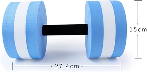 Miniatura 4 de Junshi11 Juego de 2 mancuernas para aeróbicos acuáticos para piscina para ejercicio, de alta densidad de espuma EVA para gimnasia acuática, gimnasio