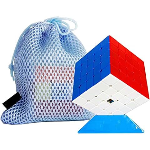 Oostifun FunnyGoo MoYu MFJS Mofang jiaoshi Cubing Classroom Meilong 5 M 5x5 Magic Puzzles Cubes MEI Long 5M 5-lagiger Würfel Stickerless, mit MoYu Logo Tasche und Ständer Cover