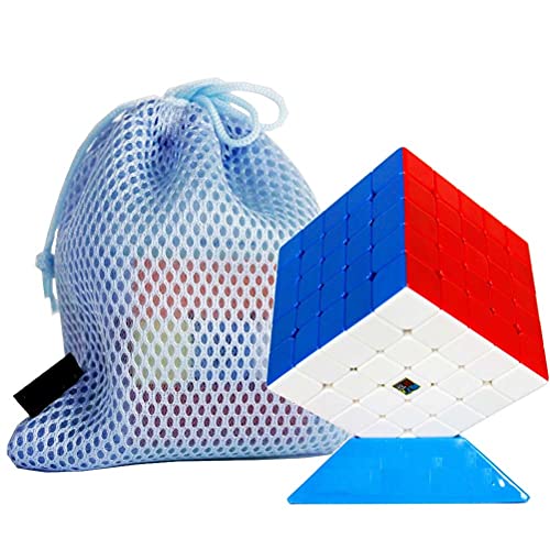 Oostifun FunnyGoo MoYu MFJS Mofang jiaoshi Cubing Classroom Meilong 5 M 5x5 Magic Puzzles Cubes MEI Long 5M 5-lagiger Würfel Stickerless, mit MoYu Logo Tasche und Ständer Cover