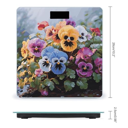 Báscula digital de baño JTREHY con cristal templado miniatura 2