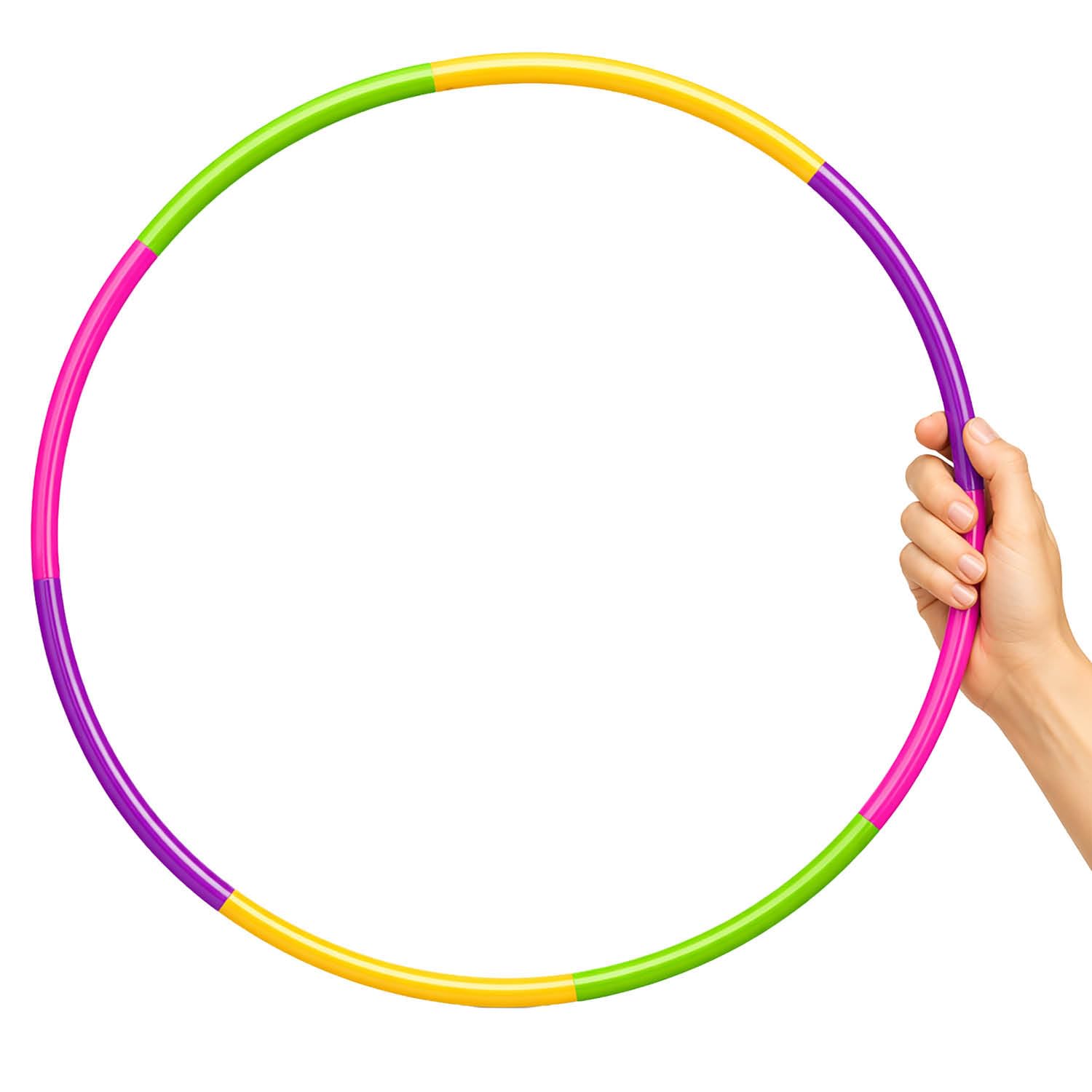 COM-FOUR® Pneumatici Hula-Hoop da assemblare - pneumatici Hullahub divisibili - pneumatici per fitness - HoolaHoop per bambini e adulti in diversi colori