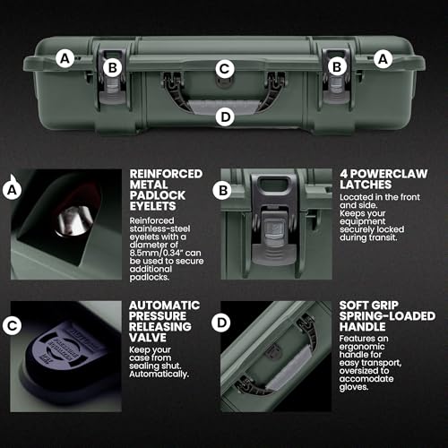 Image of NANUK Hard Case with Foam & Wheels - 30 inch to 55 inch Long, Customizable Foam Insert, IP67 Waterproof & Crushproof, Rugged Construction for Ultimate Protection, Made in Canada