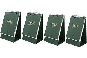 VILLCASE 4 Pcs 2022 Desk Crystal Calendar