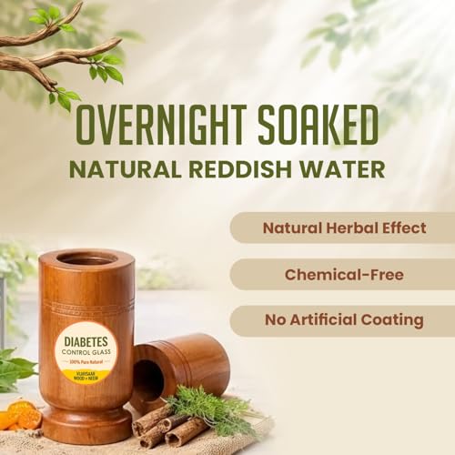 Image of Vijaysar Wood Glass for Diabetes with Neem 100 ML Capacity | Lab Tested Ayurvedic Herbal Water Tumbler for Overnight Infused Water | Reusable Natural Glass (Pack of 3)