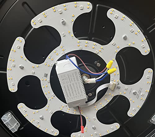 Fandian Ceiling Fan Light Kit, Smart Led Driver With 7 Color Changes, App Controlled Led Panel Lights Replacement Only 42-In Retractable Ceiling Fan #TOP1
