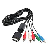 LIEFERUMFANG: Komponentenkabel / Beamer-Kabel YUV / YPBPR Kabel Passend Für Sony Playstation 2 Und 3 mit Kabellänge 1,80m in der Farbe schwarz; Hersteller: amathings