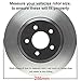 Detroit Axle - Front Brake Kit for Volvo S60 S80 V70 XC70 Drilled & Slotted Disc Brakes Rotors Ceramic Brake Pads Replacement: 11.26