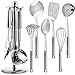 Miusco Premium Stainless Steel Cooking Utensil Set with Organizer Holder Stand, 6 Pieces