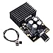 Automotive Amplifier Board, DROK Audio Amplify Module Dual Channel 30W+30W TDA7377 pro2 DC 9-18V 12V Class AB Immersion Gold Car Stereo Speaker Amp Board with Knob and Shielded Cable