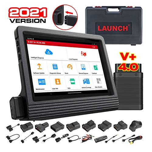 LAUNCH X431 V+ PRO 4.0 Bidirectional Scan Tool Car Diagnostic Scanner for All Vehicles, ECU Coding, 31+ Service, AutoAuth for FCA SGW, VAG Guided Functions, Free Update (Advanced Ver. of X431 PROS V)
