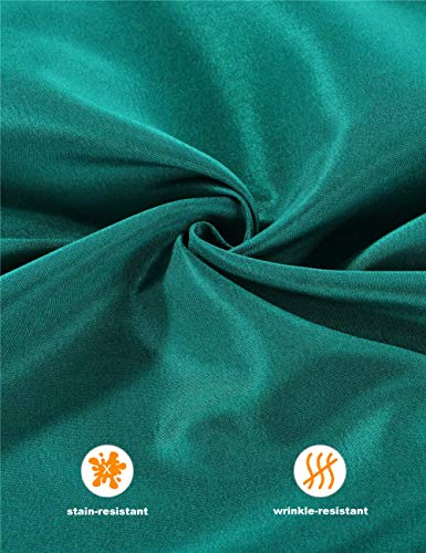 Cieltown Polyester Cloth Napkins 1-Dozen, Solid Washable Fabric Napkins Set Of 12, Perfect For Weddings, Parties, Holiday Dinner (17 X 17-Inch, Hunter Green) #TOP2