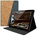 Produktbild kwmobile Huawei MediaPad T5 10 Hülle - Kork Tablet Schutzhülle Cover Case für Huawei MediaPad T5 10 - Hellbraun Blau