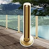 【Material resistente de acero inoxidable 304】El poste de la barandilla de vidrio está hecho de acero inoxidable 304 resistente de alta calidad, impermeable y antioxidante. Ofrece una excelente resistencia a la humedad y a las altas temperaturas.