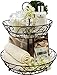 Sorbus 2-Tier Countertop Fruit Basket Holder & Decorative Bowl Stand-Perfect for Fruit, Vegetables, Snacks, Household Items, and Much More (Bronze)