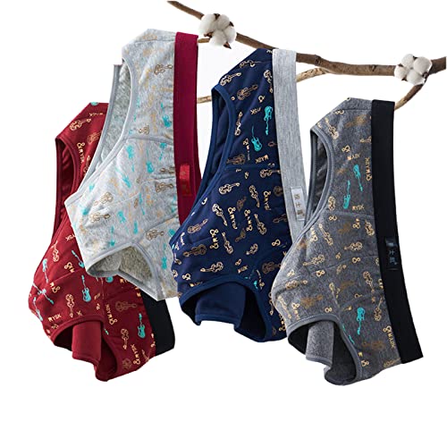 Calzoncillos ropa interior de los hombres de algodón para otoño